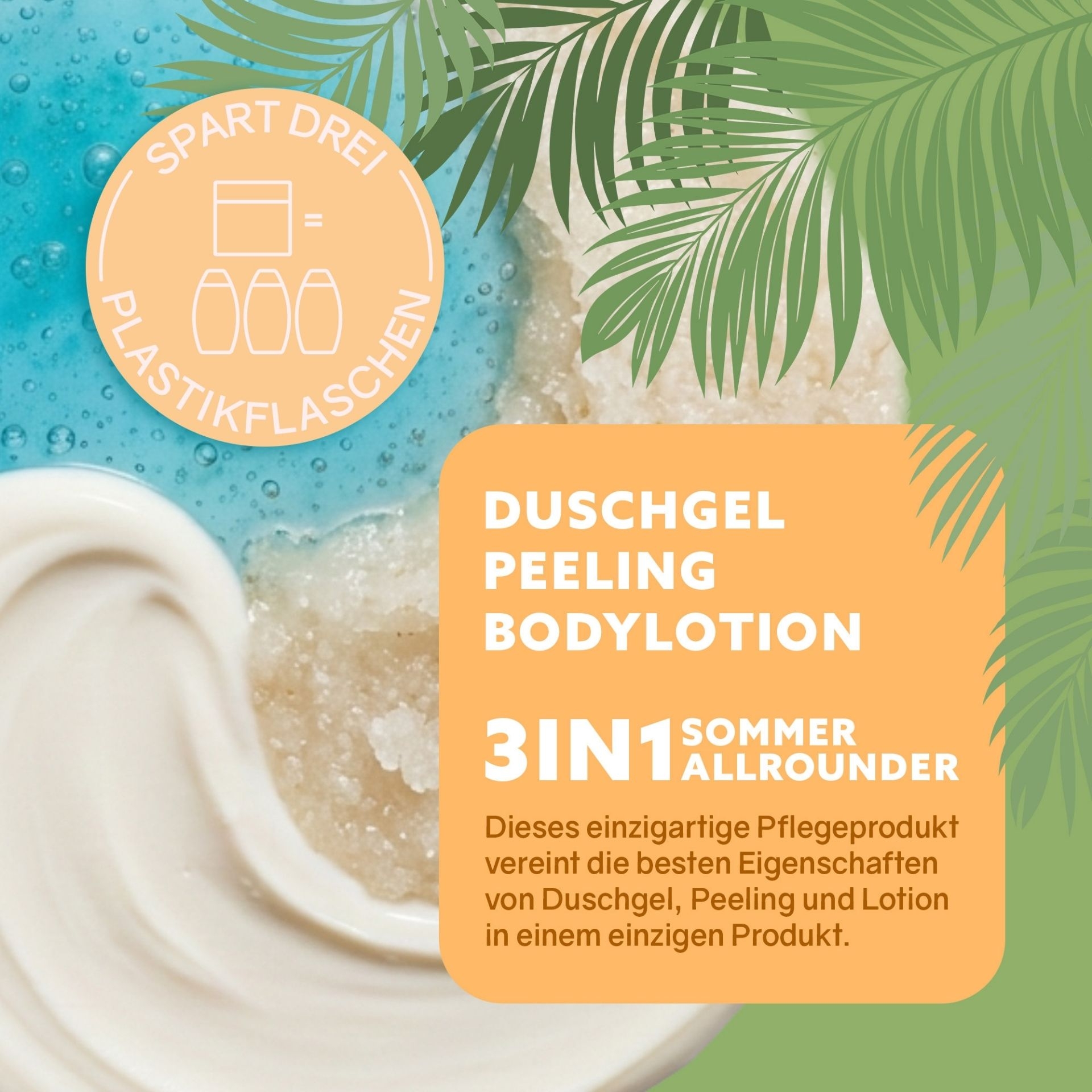 3in1 Dusch-Fluff Madagaskar vereint Duschgel_ Peeling und Bodylotion in einem Produkt