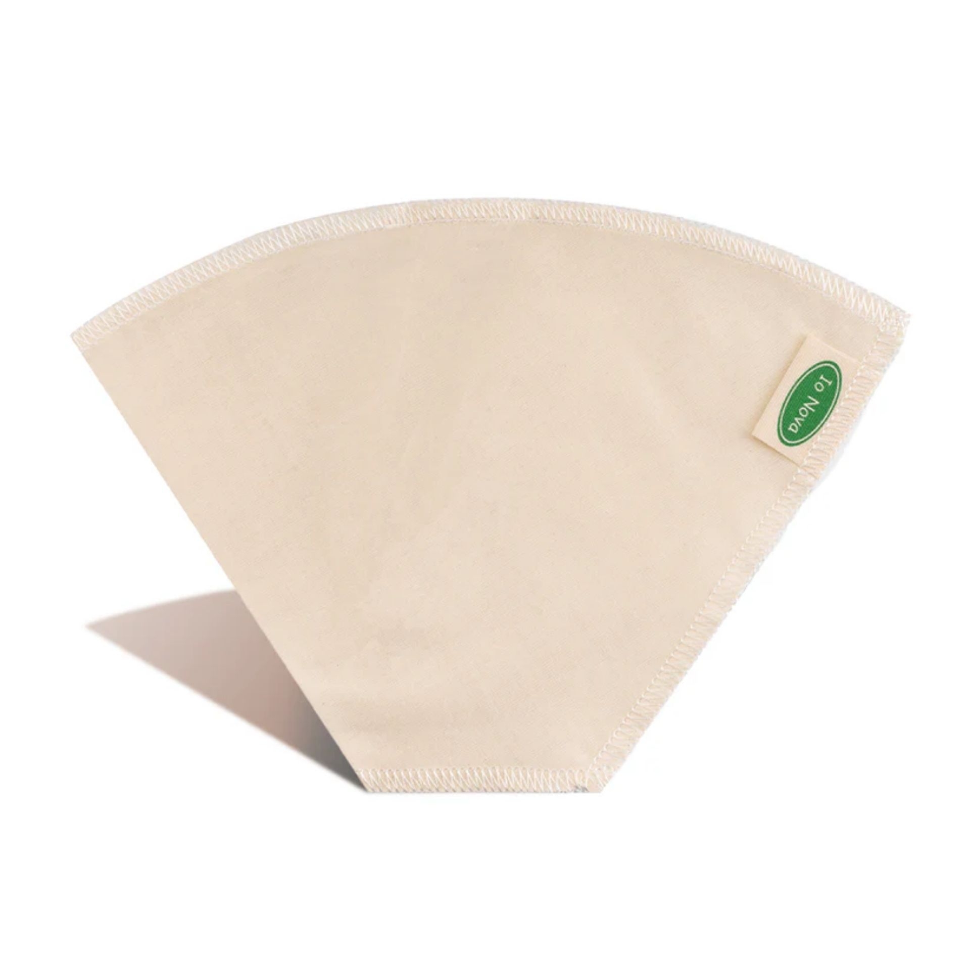 Wiederverwendbarer Kaffeefilter aus Baumwolle einzeln abgebildet