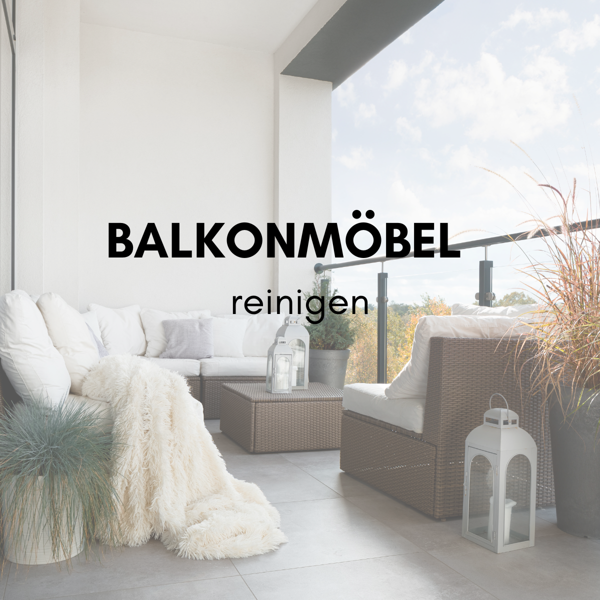 Balkonmöbel putzen mit Waschsoda