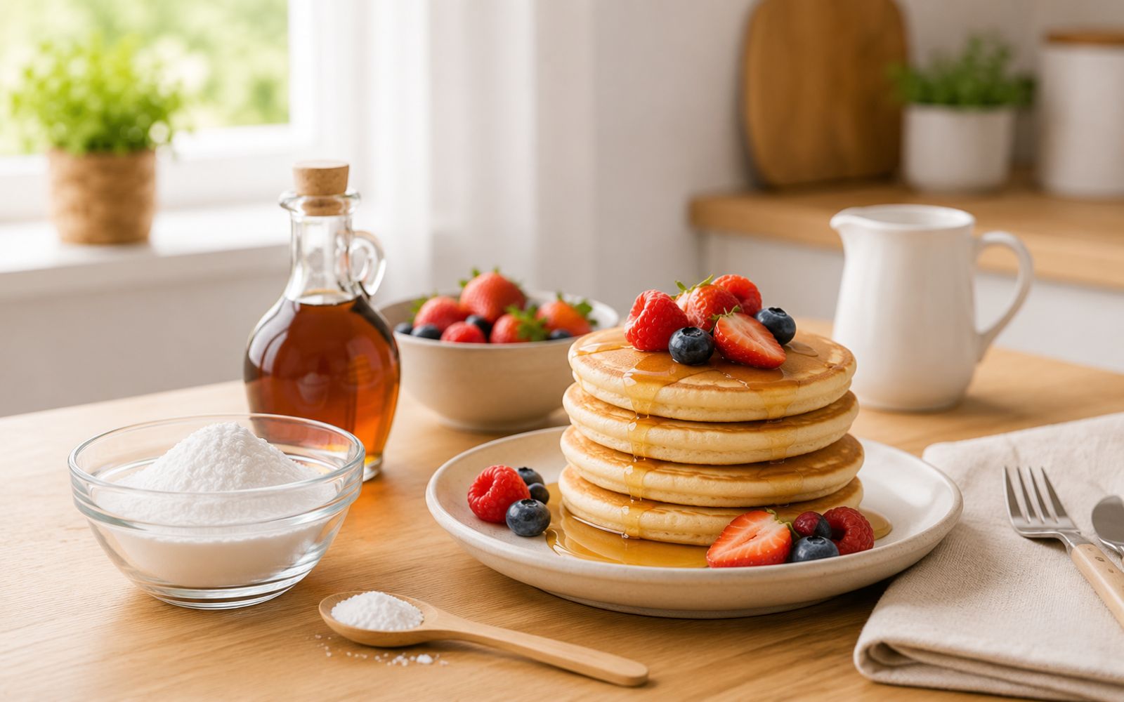 Pancakes mit Natron backen