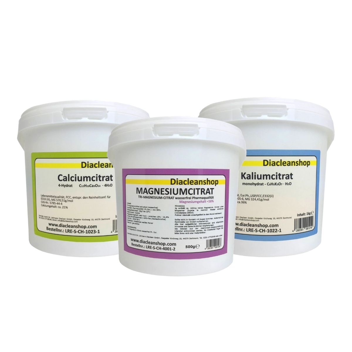 Citrat Set - Magnesium - Kalium - Calcium