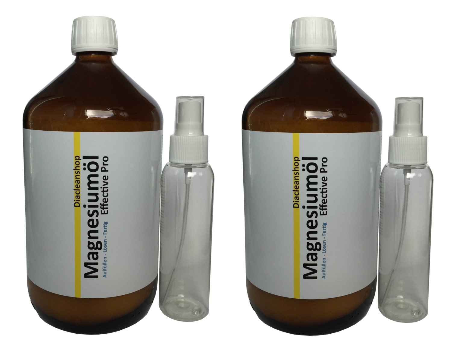 SparSet Magnesiumöl Effective Pro 2 x 1000ml plus 2 Sprühflaschen
