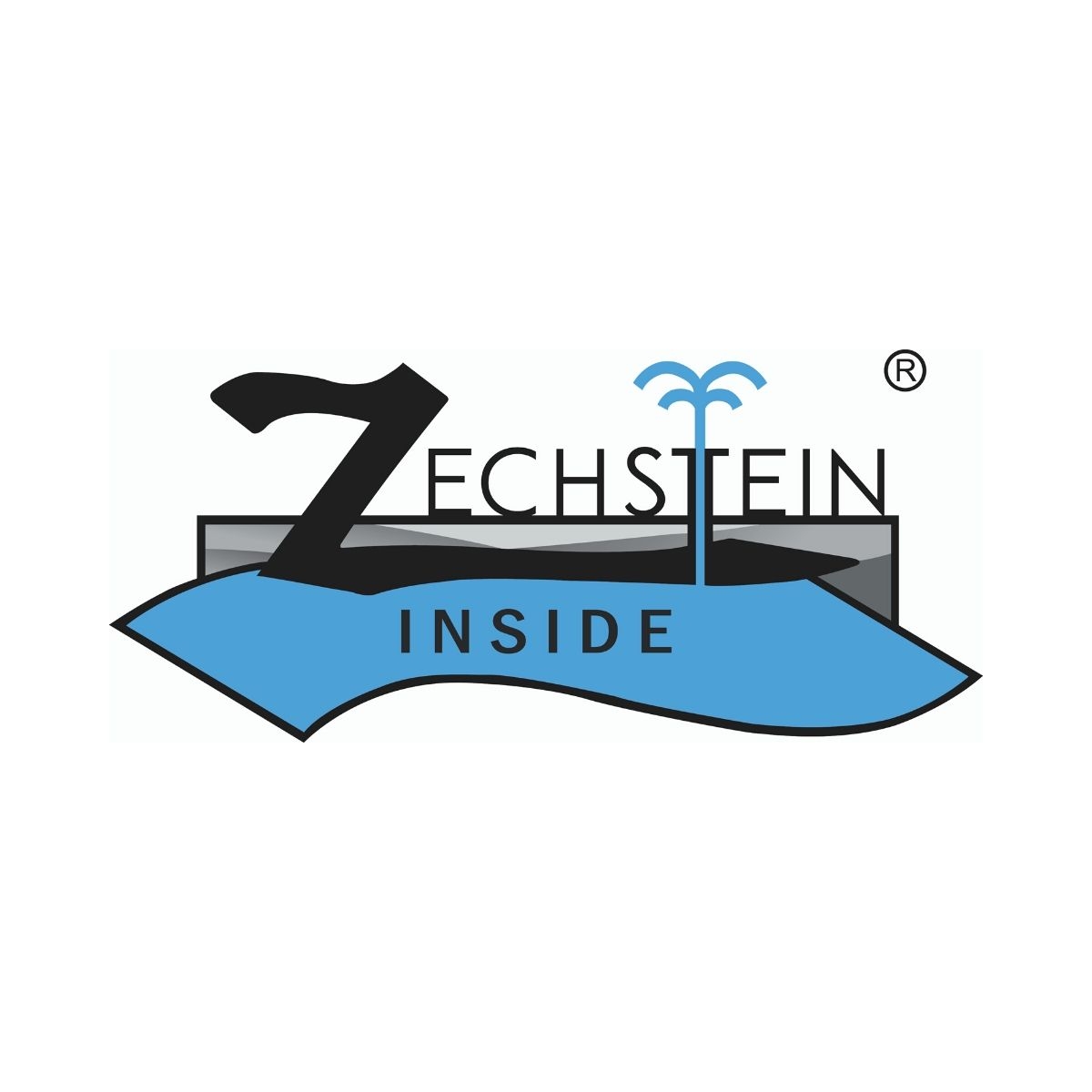 Logo Zechstein Inside in blau und schwarz
