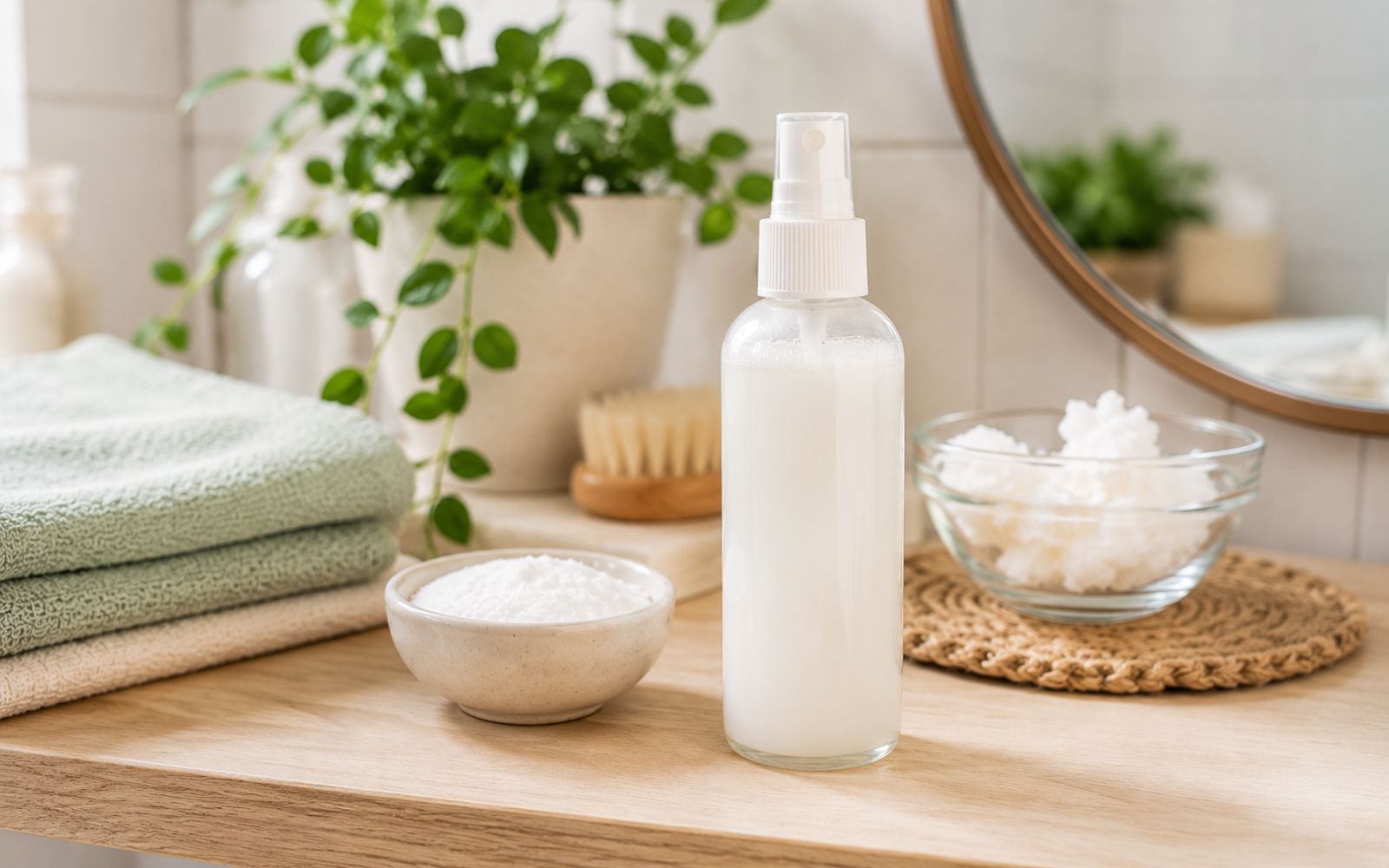 DIY Sprühdeo mit Natron in einer Glasflasche