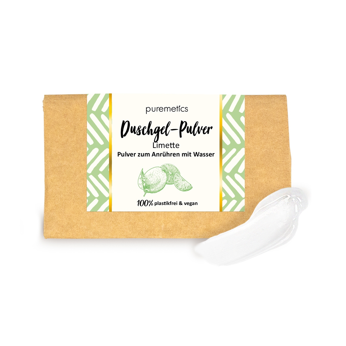 Duschgel-Pulver Limette