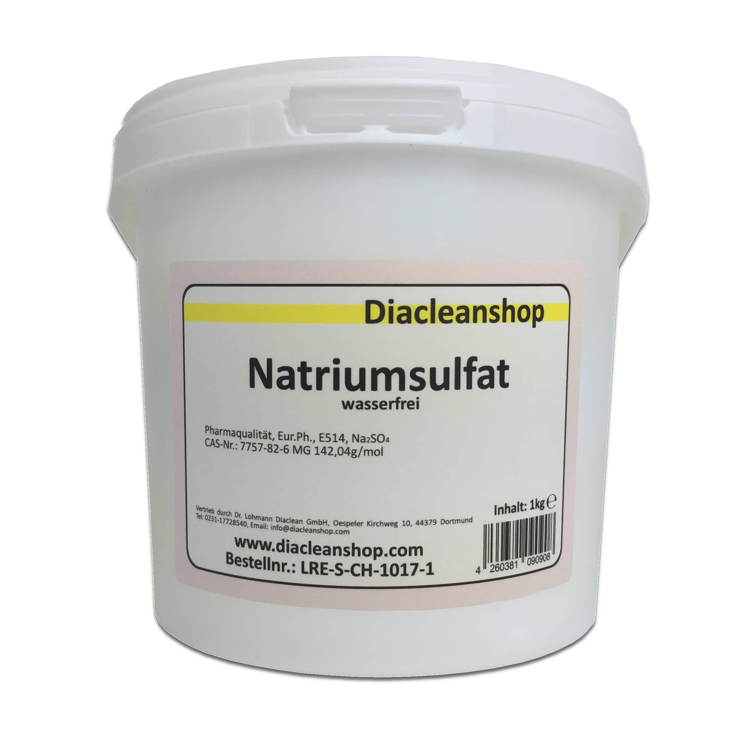 Natriumsulfat wasserfrei Glaubersalz E514 Na2SO4 1kg