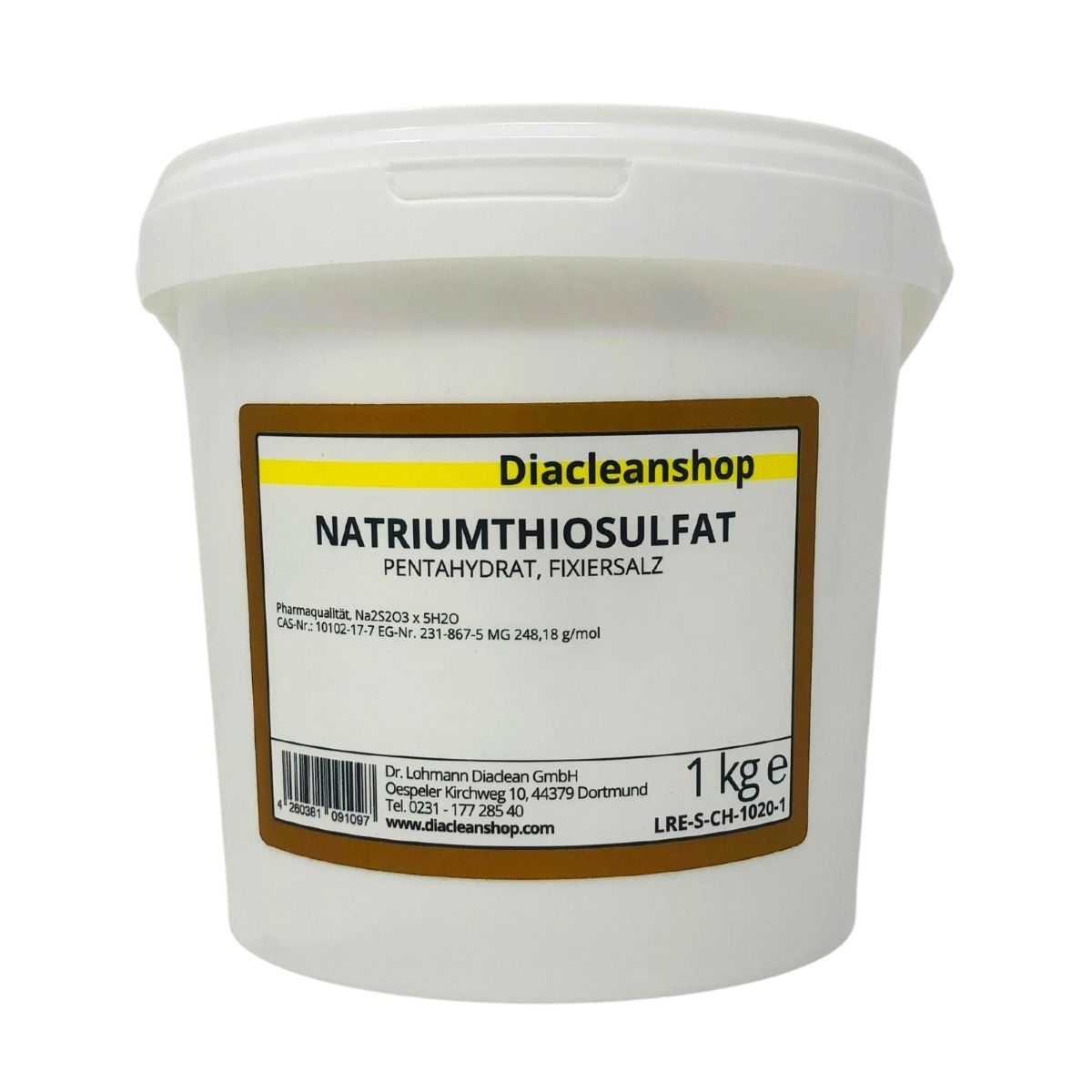 Natriumthiosulfat - Fixiersalz - Natriumhyposulfit Na2S2O3 Pharmaqualität 1kg