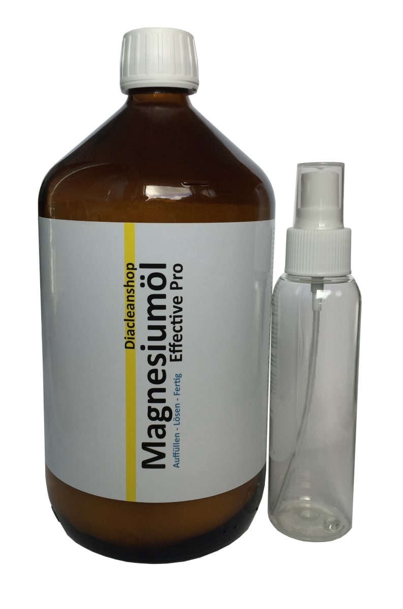Magnesiumöl Effective Pro 1000ml mit extra Sprühflasche