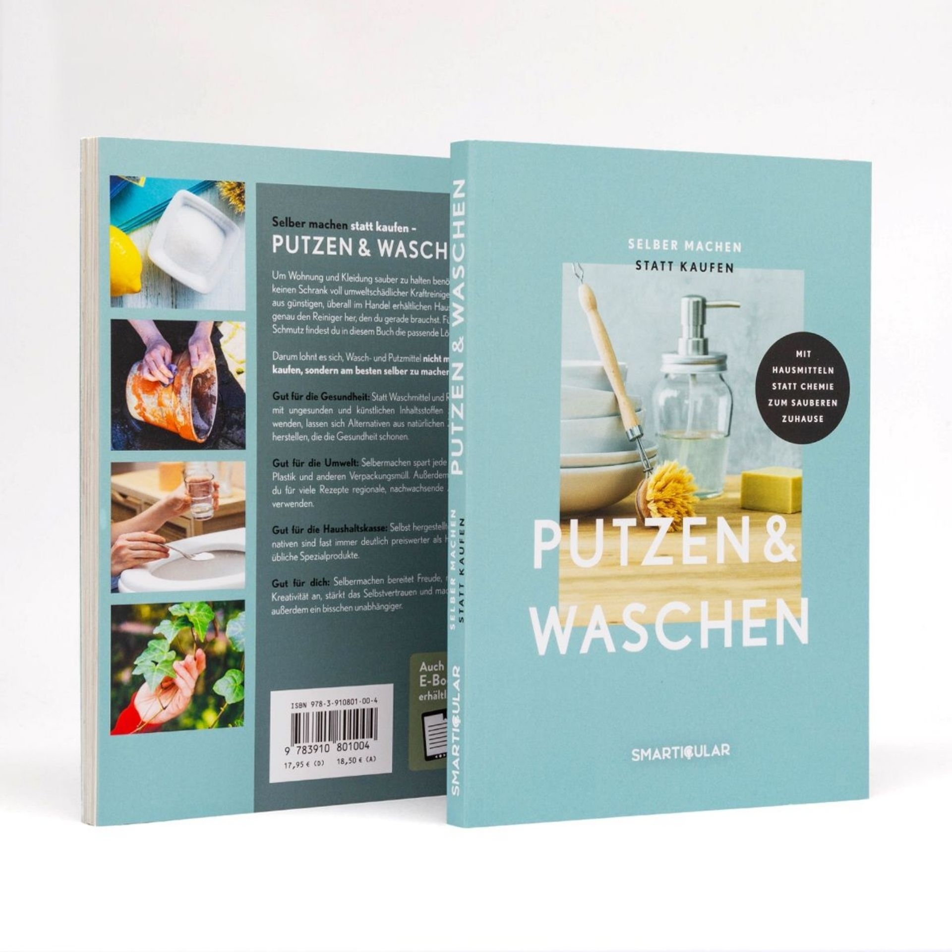 Selber machen statt kaufen – Putzen _ Waschen von smarticular mit Vorder- und Rueckseite des Buches