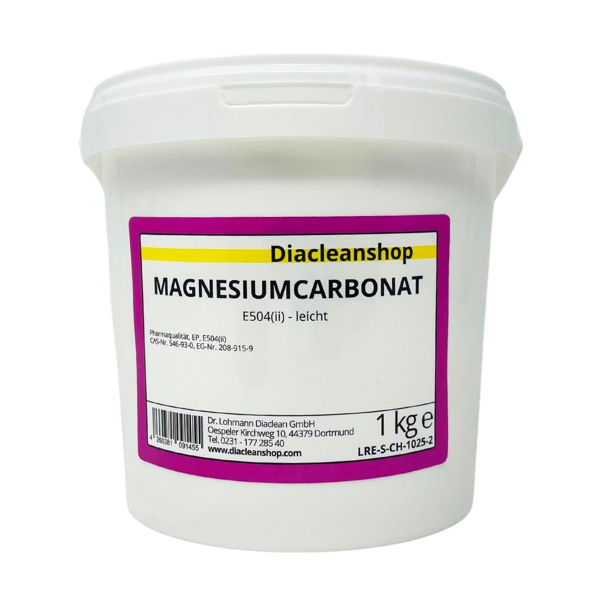 Magnesia Chalk Magnesiapulver Magnesiumcarbonat - Pharmaqualität - 1kg