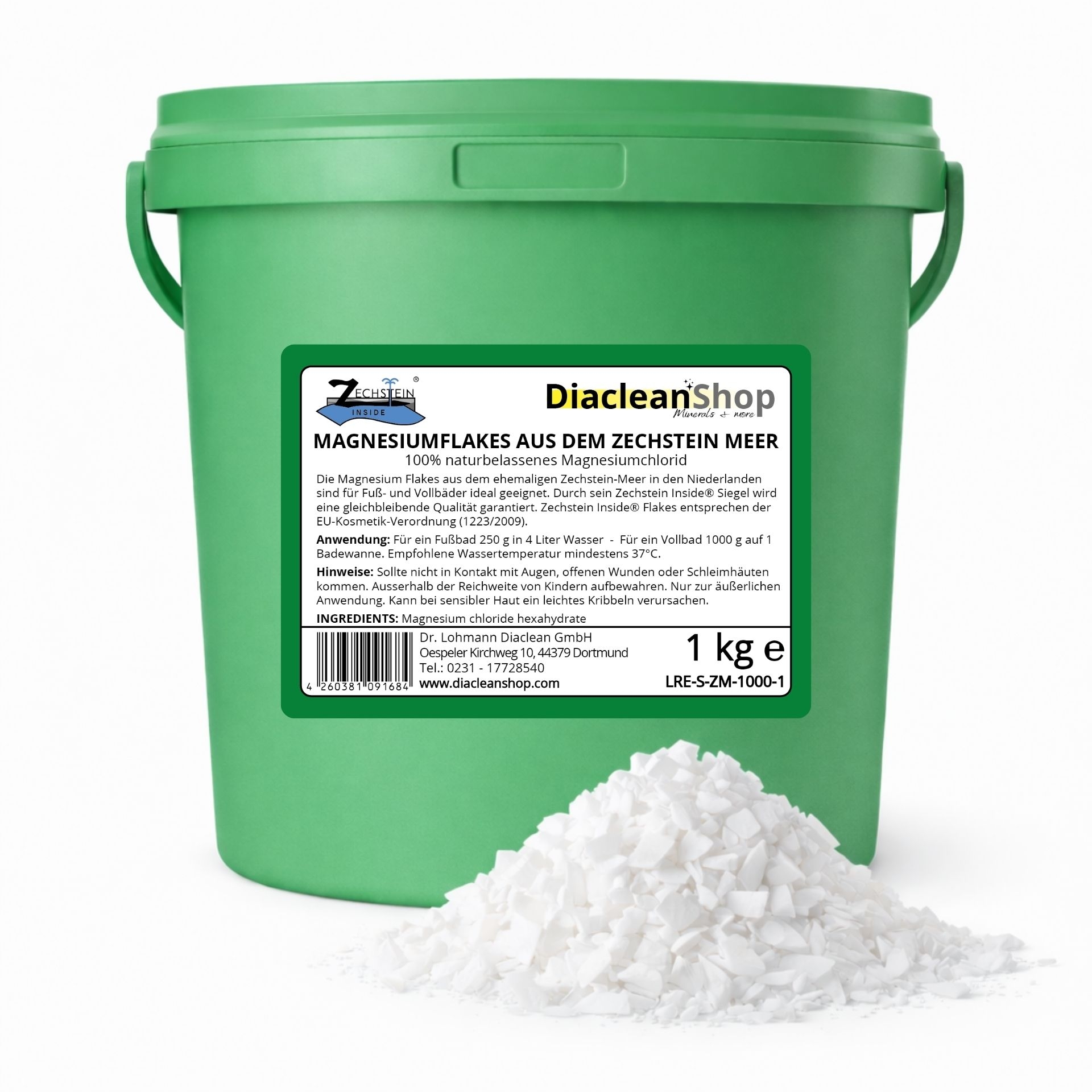 Zechstein Magnesium Flakes aus dem Zechstein Meer